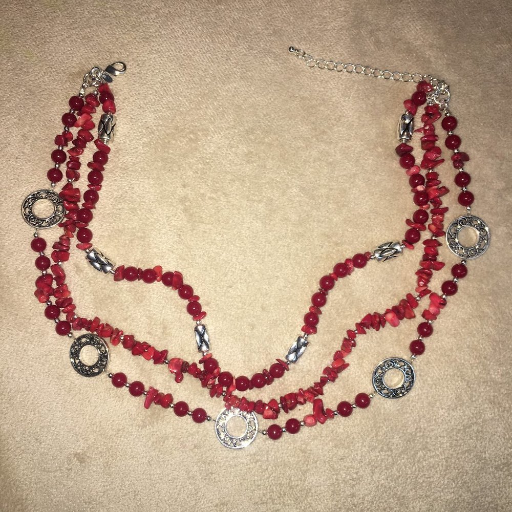 Premier Designs Red Necklace